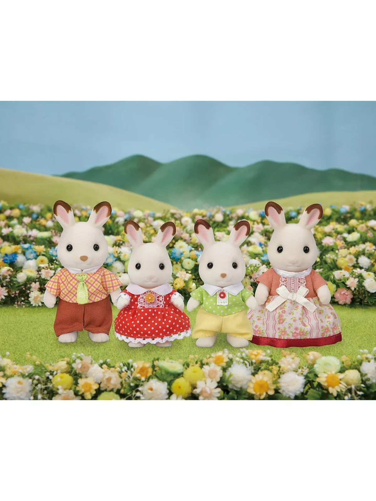 Chocolate Rabbit Family Set