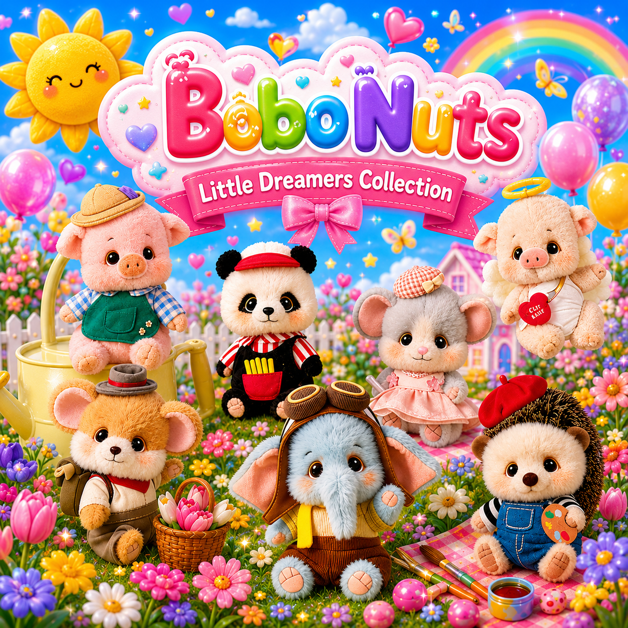 Bobo Nuts | the Little Dreamers Plush Toy Bag Charm