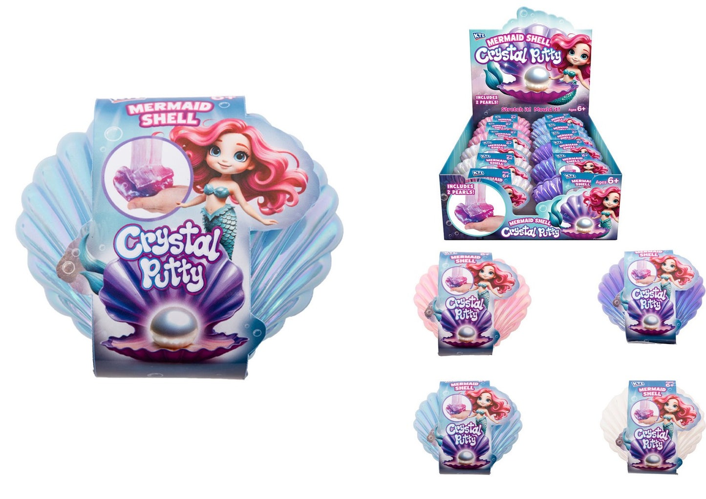 Mermaid Shell Crystal Putty