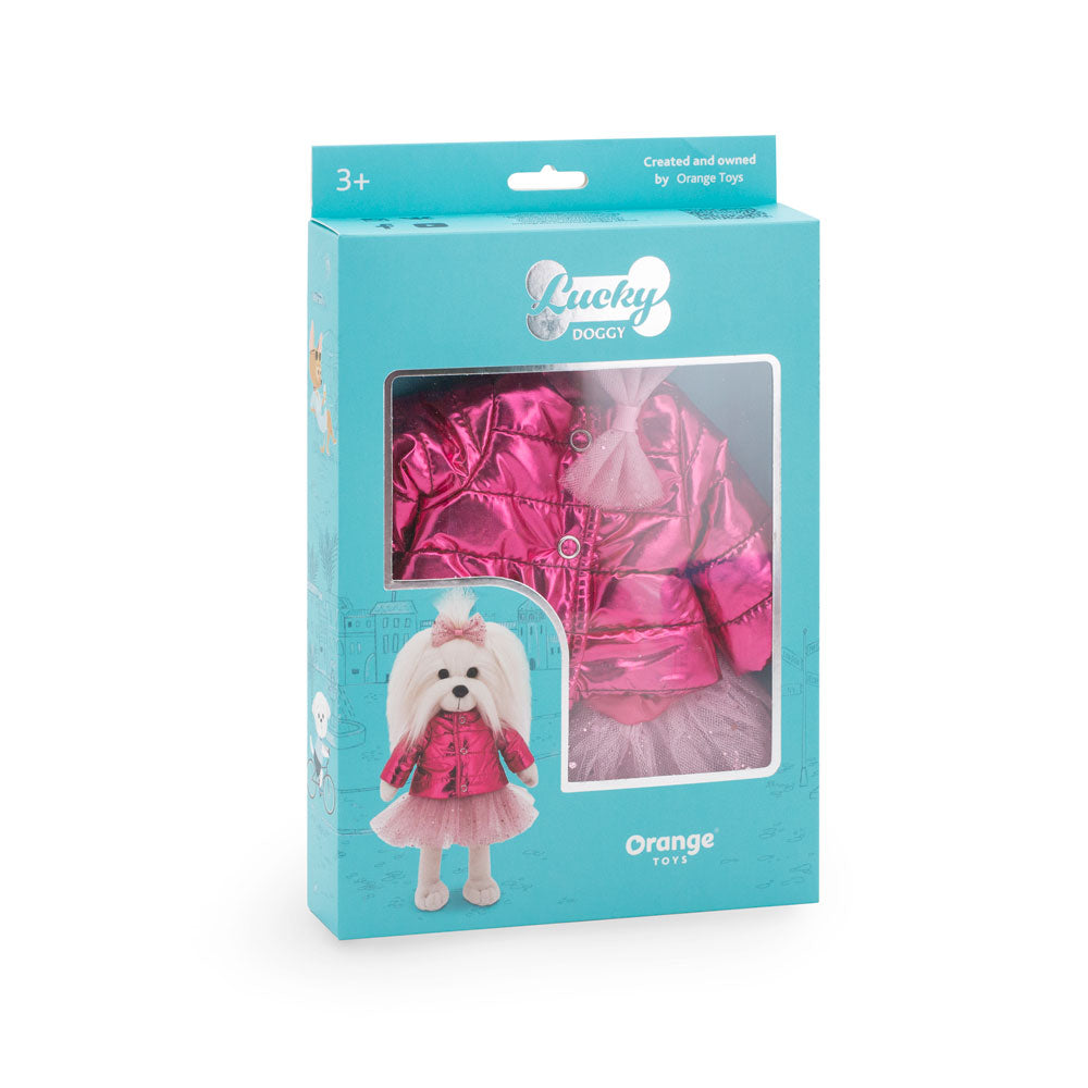 Lucky Doggy Clothing Set - Pink Jacket Outfit