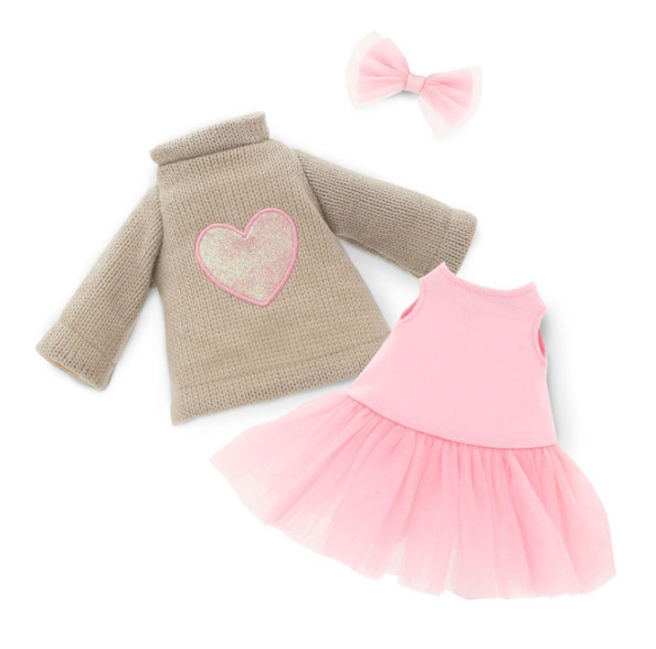Lucky Doggy Clothing Set - Pink Heart Outfit