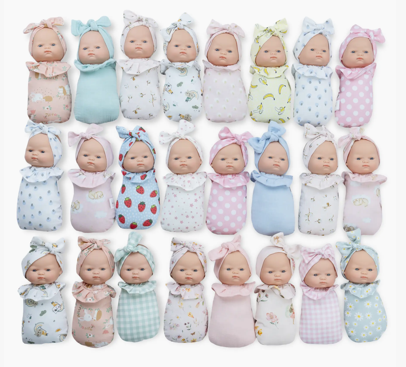 Spanish Swaddled Rattle Babies
