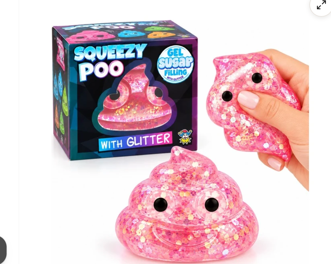 Sugar Poo Squishy With Glitter