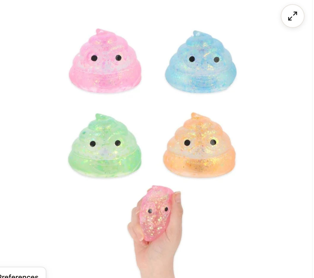 Sugar Poo Squishy With Glitter