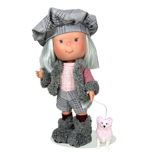 Pippa Student with Dog - 30cm - Hard Bodied