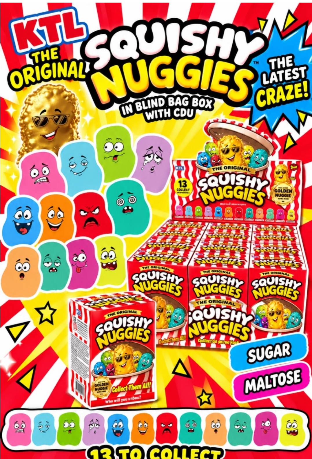 KTL The Orignal Squishy Nuggies In Blind Bag Box