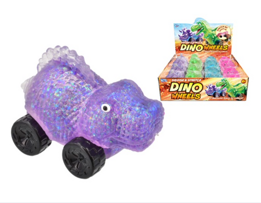 Squishy Stretch Glitter Sugar Maltose Dino Car