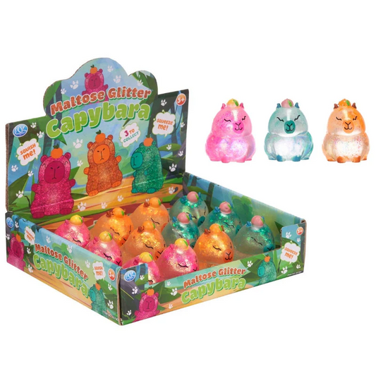 Glitter Capybara Squeezy Fidget